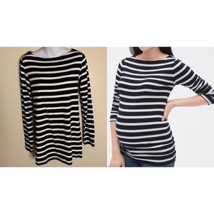 GAP maternity modern boatneck shirt size M